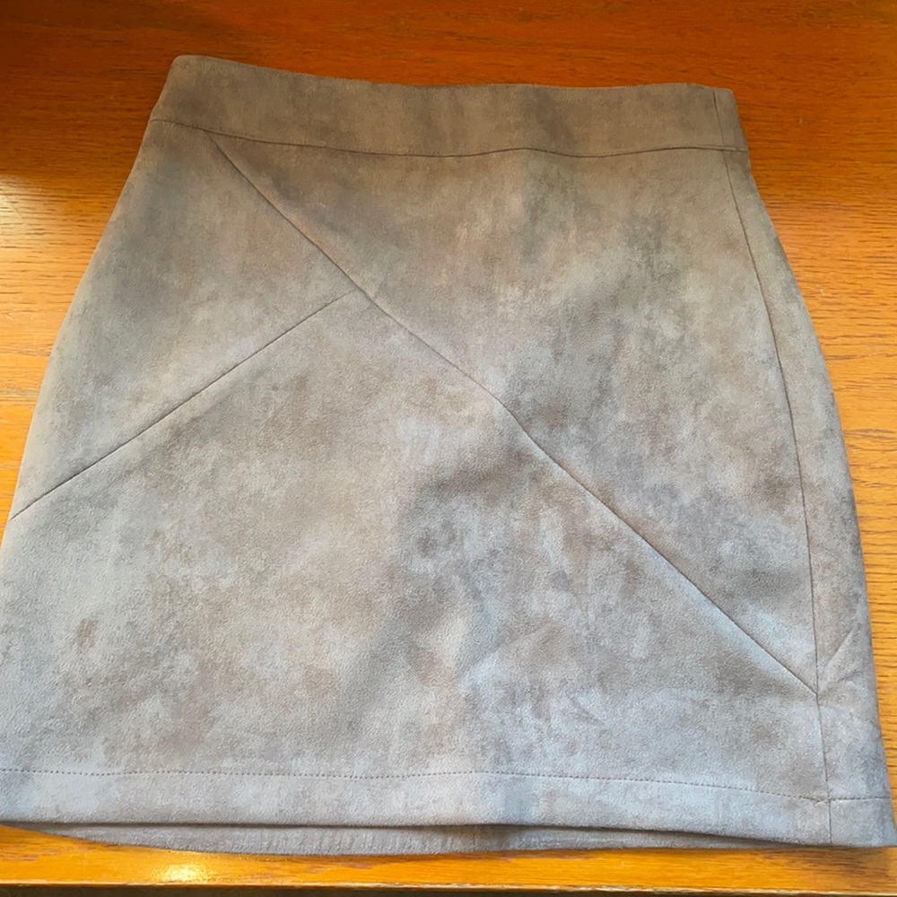 Suede Pencil Skirt